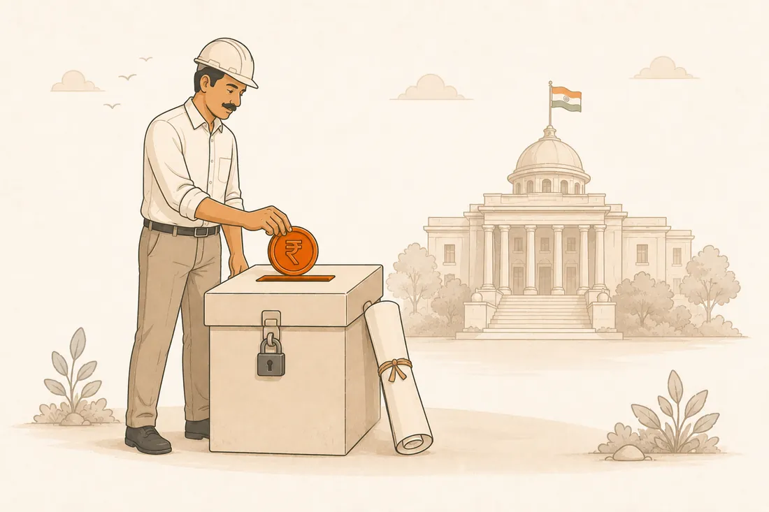 Earnest Money Deposit — a refundable good-faith deposit paid with your bid