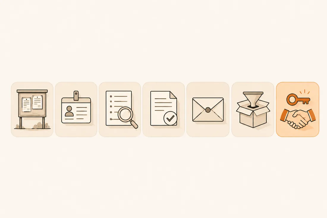 The seven stages of the tender lifecycle from notice to award